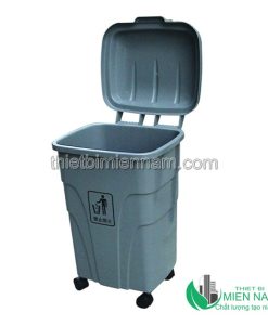 Thùng rác nhựa 70L có bánh xe 4 TBYAF07301 1