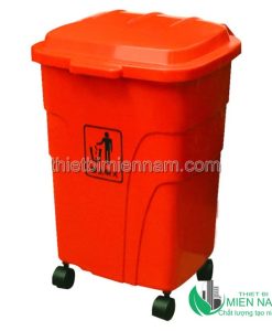 Thùng rác nhựa 70L có bánh xe 3 TBYAF07301 2