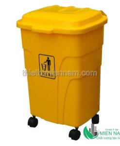 Thùng rác nhựa 70L có bánh xe 2 TBYAF07301 3