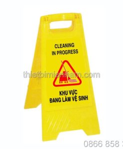 Biển báo đang làm vệ sinh