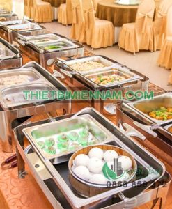 Nồi hâm thức ăn buffet hình chữ nhật 2 dung cu buffet nha hang khach san 71