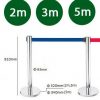 Trụ chắn inox phân làn dây dài 5m