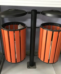 Thùng rác gỗ treo đôi nhập khẩu cao cấp A78B
